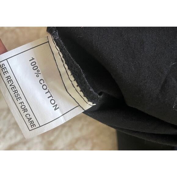 Camisa Rancho Semental Estilo Reparo Black En Manga Medium Button-Up - Picture 7 of 9